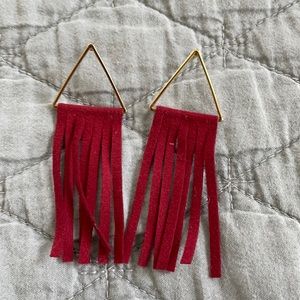 Fun Velvet Dangling Earrings